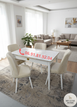 Table à manger avec 4 chaises – Finition High Gloss