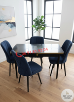 Table à manger avec 4 chaises – Finition High Gloss