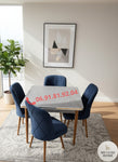 Table à manger carrée 70×70 cm avec 4 chaises